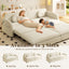 LLappuil Pull Out Sofa Bed King Size, Loveseat Sofa Covertible Sofa Bed, Chenille Sofa Couch with USB Port, Side Pocket for Living Room