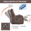 LLappuil Power Lift Recliner Chair, 8‑Point Vibration Massage Reclining Chair with Heat, Chenille Reading Chair with Side Pocket, USB Charge Port, Remote Control for Living Room