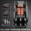 LLappuil Massage Chair, Full Body Zero Gravity Massage Recliner Chair with Heating, Foot Roller, LCD Remote Control, Bluetooth Speakers for Home