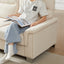 LLappuil 82" Velvet Sofa, 3 Seater Sofa Couch for Living Room Beige