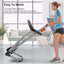 NYBOPAVIS Treadmill for Home, 2.5 HP Treadmill 300 lbs Capacity, Folding Treadmill with Device Holder & Pulse Sensor, 3-Level Incline, 7.5MPH
