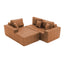 LLappuil 108" Sectional Sofa, Modular Sectional Couch with Right Chaise, Deep Seat Faux Leather Cloud Sofa for Living Room