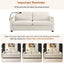 LLappuil 73" Loveseat Sofa, Pull Out Sofa Bed Full Size with 3" Mattress, Corduroy Sofa Couch with USB Ports, Cup Holders, Phone Holder Convertible Sofa Bed for Living Room Beige