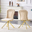 LLappuil Dining Chair Set of 2, 2 Piece Upholstered Accent Chairs for Dining Room, Living Room Beige