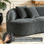 LLappuil 114" Sectional Sofa, Oversized Curved Modular Sectional Couch with Deep Seat, Chenille Boneless Sofa Couch for Living Room