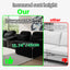 LLappuil 145" Sectional Sofa, Oversized Modular Sectional Sofa with Cup Holder, Hidden Storage, 4 Seat Corduroy Sofa Couch with Chaise for Living Room Black