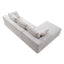 LLappuil 106" Sectional Sofa, Modular Sectional Couch with Right Chaise, Deep Seat Corduroy Cloud Sofa for Living Room