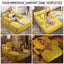 LLappuil Chaise Lounge Chair Indoor, Corduroy Boneless Sofa Bed, Deep Seat Sleeper Couch Reading Chairs, Cloud Sofas Couches for Living Room, No Assembly Required Yellow