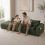 LLappuil 95" Sectional Sofa, Modular Sectional Couch with Right Chaise, Cup Holders, Side Pocket, Corduroy Boneless Sofa Couch for Living Room