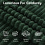 LLappuil 130" Sectional Sofa, U Shaped Modular Sectioanl Couch with Chaise, Boneless Corduroy Cloud Sofa Couch for Living Room, No Assembly Compression Sofa Green