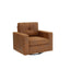 LLappuil 360° Swivel Accent Chair, Mid-century Living Room Chair, Single Sofa Reading Chair for Living Room, Nubby Woven Fabric