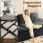 LLappuil Pull Out Sofa Bed King Size, Loveseat Sofa Covertible Sofa Bed, Chenille Sofa Couch with USB Port, Side Pocket for Living Room