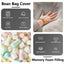LLappuil 4 Feet Bean Bag Chair, Lazy Sofa Chair for Adults, Memory Foam Bean Bag Chairs with Filler Included for Living Room Bedroom Khaki