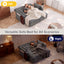 LLappuil 66" Sofa Bed Full Size, Loveseat Sofa Convertible Sofa Bed, Chenille Sofa Couch with USB Charging Port, Foldable Side Tray, Cup Holder, Hidden Storage Armrest