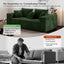 LLappuil 94" Boneless Couch, Corduroy 3 Seat Sofa, Deep Seat Cloud Sofa Couch for Living Room