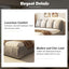 LLappuil Upholstered Platform Bed King Size, Oversized Wood Bed Frame with Padded Backrest Gray