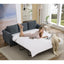 LLappuil Pull Out Sofa Bed Queen Size, 82" 3 Seat Sofa Convertible Sofa Bed, Velvet Sofa Couch with Memory Foam Mattress for Living Room Dark Gray