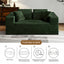 LLappuil 67" Loveseat Sofa, Corduroy Boneless Cloud Sofa Couch for Living Room