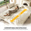 LLappuil 100" Pull Out Sofa Bed King Size, Lovseat Sleeper Sofa Couch Convertible Sofa Bed, Velvet Sofa for Living Room Beige