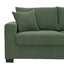 LLappuil 69" Loveseat Sofa, Upholstered Couch with 2 Throw Pillows for Living Room, Linen Green