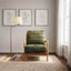 LLappuil Accent Chair, Mid-Century Modern Reading Single Sofa Chair for Living Room, Foil Fabric