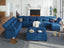 LLappuil High Back Modular Sectional Sofa 179" 14-Seater U Shaped Couch with Large Storage Chaise, Oversized Velvet Recliner Couches with Big Ottoman for Living Room, Blue