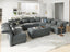 LLappuil Faux Leather Sectional Sofa Modern Modular Sectional Couch with Chaise L Shaped Corner Sectional 8 Seater with Storage Seats,Memory Foam,Modular Sofa for Small Space,Living Room,Grey