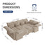 LLappuil Chenille Modular Sectional Sofa BT10, Parent