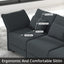 LLappuil Modular Sectional Storage Couch Ottoman Seats¡ê?Storage Ottoman Footrest Modules and Seat Cube Brown