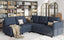 LLappuil Sectional Modular Couch with Reversible Chaise, Modern L Shaped Couch Storage Corner Modular Sofa with Ottoman, Black