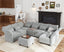 LLappuil Large U Shaped Sectional Sofa 8 Seater Modular Sectional Couches for Living Room with Reversible Chaise and Storage, Adjustable Armrest Backrest, Luxury Chenille, Grey