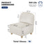 LLappuil Modular Sectional Sofa Middle Module Seat, Combination Sofa Linen Fabric Storage Chair, Carton B (Beige)