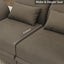 LLappuil Modular Sectional Storage Couch Ottoman Seats¡ê?Storage Ottoman Footrest Modules and Seat Cube Brown