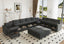 LLappuil Oversized Modular Sofa Sectional 21 Seater Couch with Storage, Large U Shaped Sofa with Chaise, Waterproof, Anti-Scratch and Antistatic Velvet Sectional Couch with Ottoman, Grey Brown