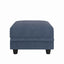 LLappuil Ottoman Module Storage Square Footrest for Modular Sectional Sofa, Faux Leather Fabic Foot Stool and Seat Cube, Dark Grey