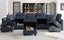 LLappuil Oversized Modular Sofa 12 Seater Storage Sectional with Reversible Chaise, Large U Shaped Couches for Living Room Office, Denim Blue