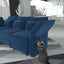 LLappuil Modular Sectional Sofa with Storage, 3 Seater 88.6" L Shaped Couch, High Back Velvet Sof, Blue