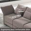 LLappuil Modular Sectional Sofa with Storage, 3 Seater 88.6" L Shaped Couch, High Back Velvet Sof, Brown