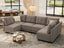 LLappuil Modular Sofa U Shaped Sectional Couch with Reversible Chaise 8 Seater Versatile Storage Sectional Sofa for Living Room, Dark Grey