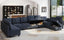 LLappuil Oversized Modular Sofa 12 Seater Storage Sectional with Reversible Chaise, Large U Shaped Couches for Living Room Office, Denim Blue