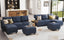 LLappuil Oversized Modular Sofa 12 Seater Storage Sectional with Reversible Chaise, Large U Shaped Couches for Living Room Office, Denim Blue