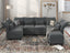 LLappuil Faux Leather Sectional Sofa Modern Modular Sectional Couch with Chaise L Shaped Corner Sectional 8 Seater with Storage Seats,Memory Foam,Modular Sofa for Small Space,Living Room,Grey