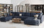 LLappuil Oversized Modular Sofa 12 Seater Storage Sectional with Reversible Chaise, Large U Shaped Couches for Living Room Office, Denim Blue