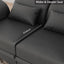 LLappuil Modular Sectional Storage Couch Ottoman Seats¡ê?Waterproof Faux Leather Sofa Chair Modules, Dark Grey