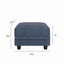 LLappuil Ottoman Module Storage Square Footrest for Modular Sectional Sofa, Faux Leather Fabic Foot Stool and Seat Cube, Dark Grey