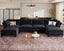 NYBOPAVIS Modular Sectional Sofa, 6 Seat Modular Sectional Couch with Storage, Oversized Deep Seat Chenille Sofa for Living Room