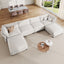 NYBOPAVIS Modular Sectional Sofa, 6 Seat Modular Sectional Couch with Storage, Oversized Deep Seat Chenille Sofa for Living Room
