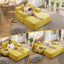 LLappuil Chaise Lounge Chair Indoor, Corduroy Boneless Sofa Bed, Deep Seat Sleeper Couch Reading Chairs, Cloud Sofas Couches for Living Room, No Assembly Required