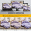 LLappuil Chaise Lounge Chair Indoor, Corduroy Boneless Sofa Bed, Deep Seat Sleeper Couch Reading Chairs, Cloud Sofas Couches for Living Room, No Assembly Required Purple