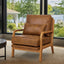 LLappuil Accent Chair, Mid-Century Modern Reading Single Sofa Chair for Living Room, Foil Fabric